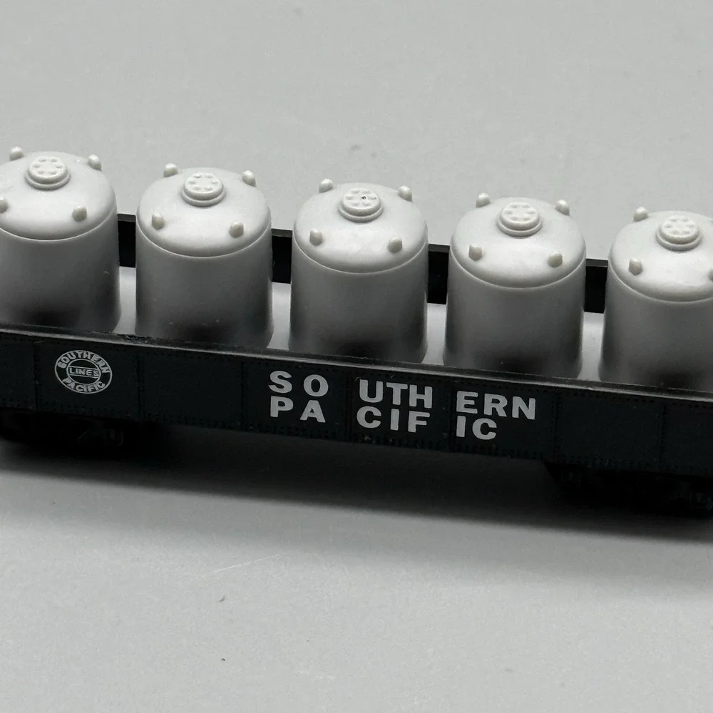 N Scale Southern Pacific Tank Car Chemical Container Freight Cars 2pc Lot